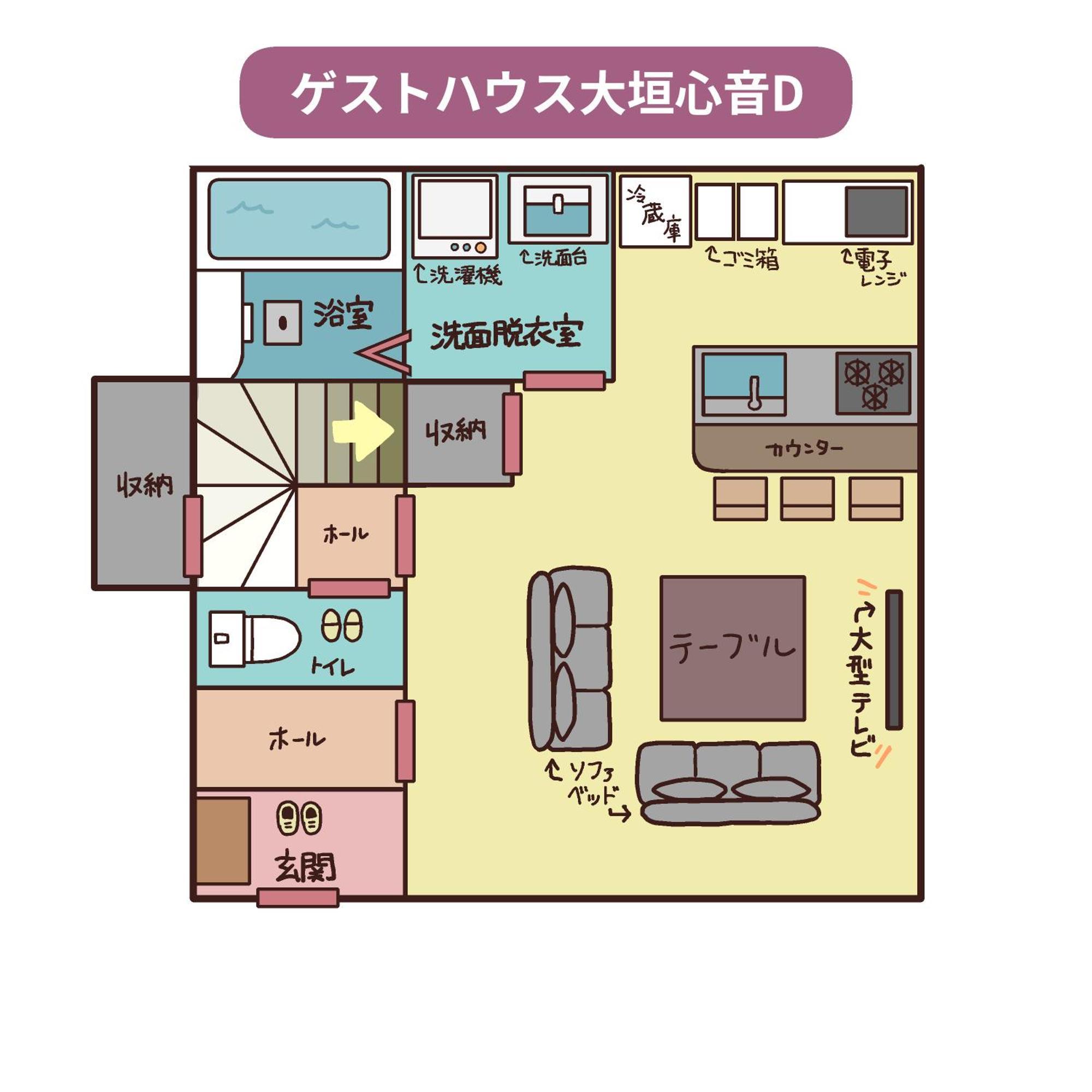 ゲストハウス大垣心音 アパート